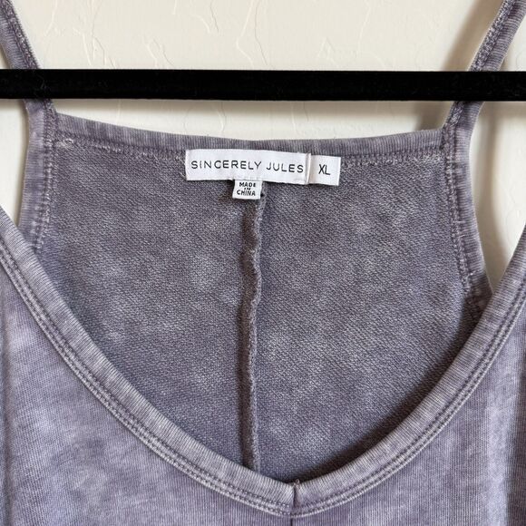 Sincerely Jules Comfy Harem Purple Jumpsuit XL Casual Athleisure Loungewear - Picture 6 of 10